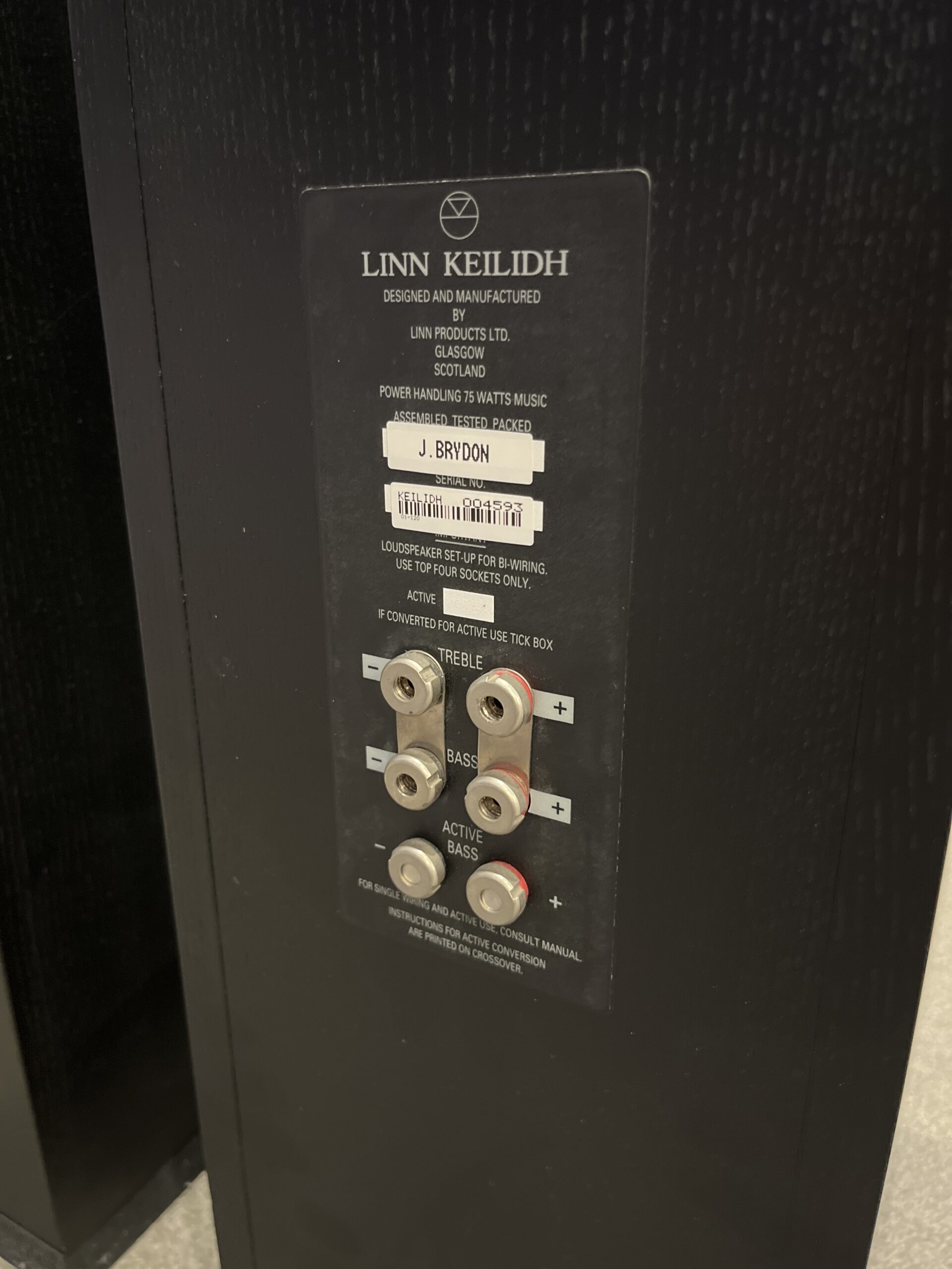 Linn Keilidh Speakers Black Ash with Original Boxes BOLLOstore